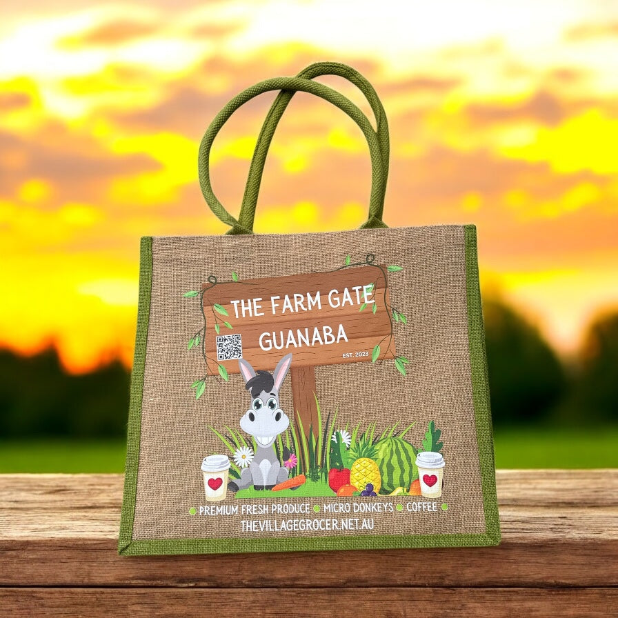 Meet the Enviro Friendly Large Hessian Shopping Bag-The Village Grocer Club