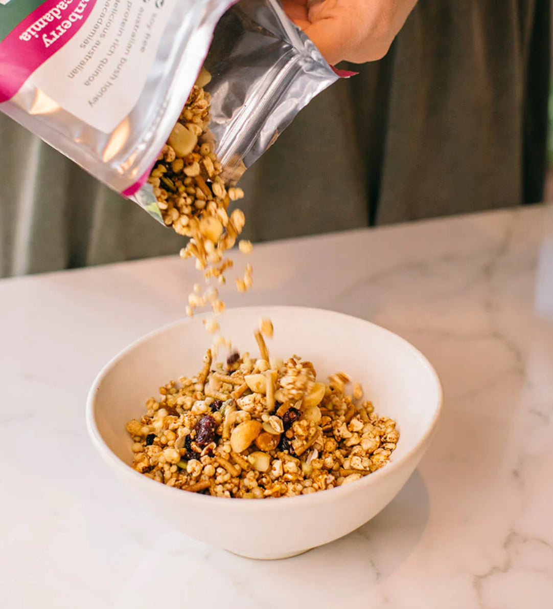 Brookfarm Gluten Free Muesli Macadamia & Cranberry-The Village Grocer Club