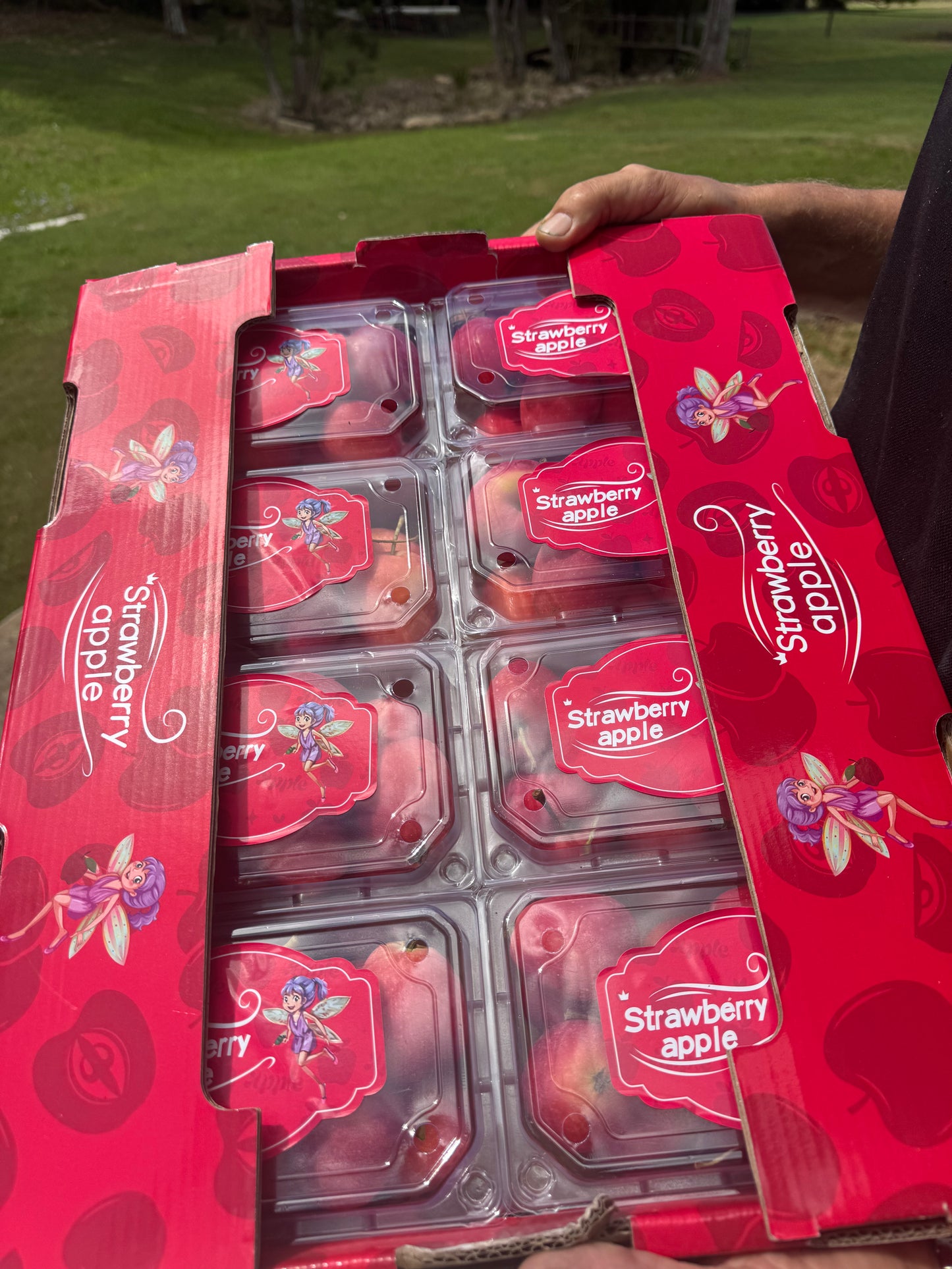This weekend only - Delicious Strawberry Apples