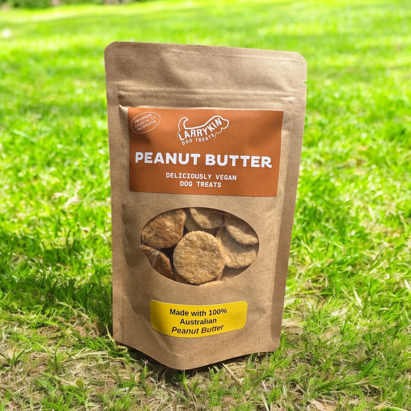 Peanut Butter Larrykin Vegan Dog Treats-The Village Grocer Club