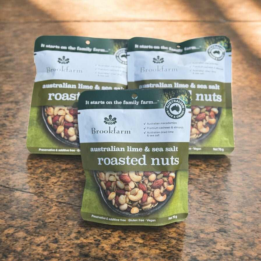 Brookfarm Roasted Nuts - Australian Lime & Seasalt-The Village Grocer Club