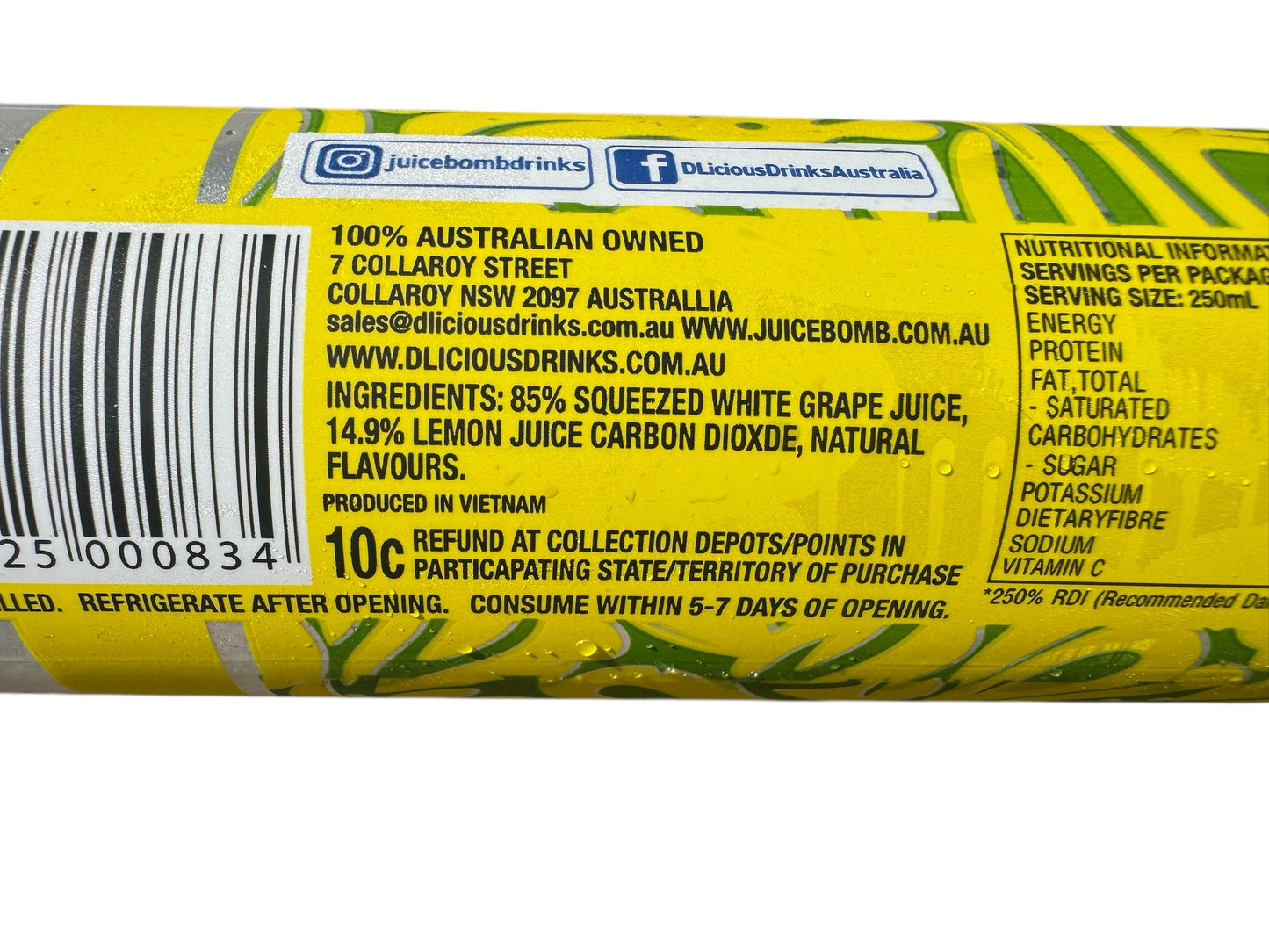 Refreshing Juice Bombs - simply carbonated fruit juice, no nasties