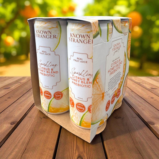 Known Stranger Prebiotic Sparkling Juice - Citrus & Honey Blend