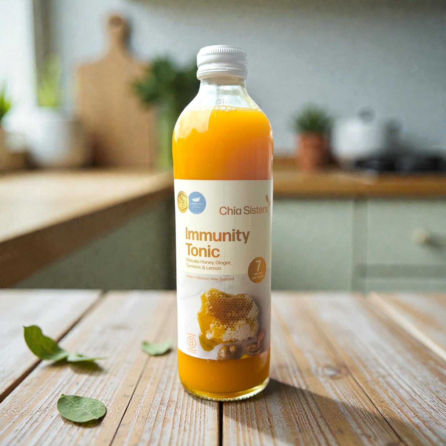 Chia Sisters 7 day Immunity Tonic with Manuka, lemons, ginger & tumeric