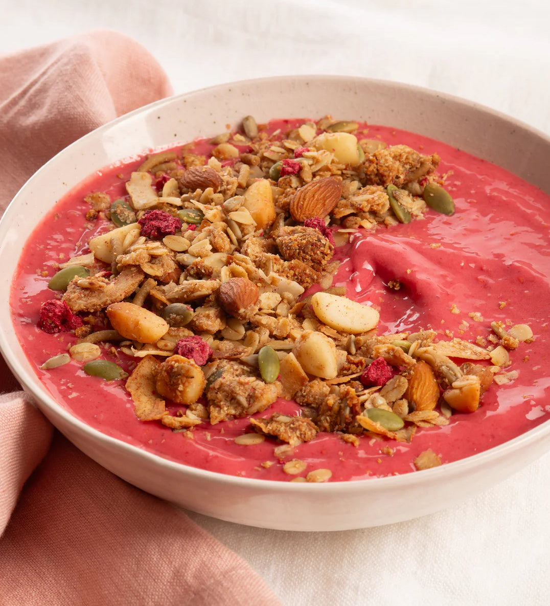 Brookfarm Low Sugar Macadamia & Raspberry Granola-The Village Grocer Club