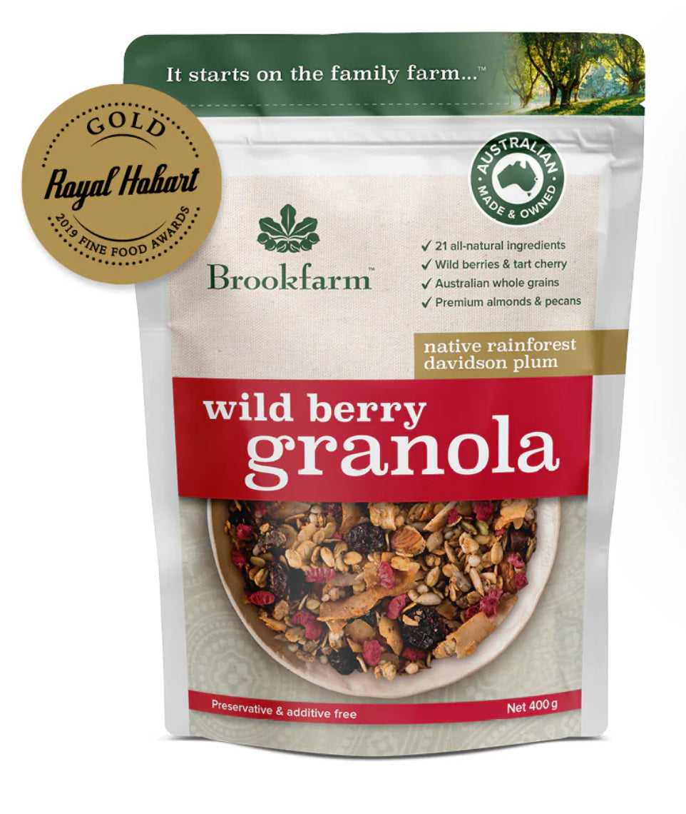 Brookfarm Wild Berry Granola-The Village Grocer Club