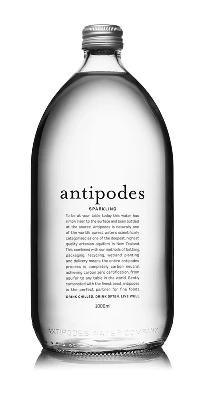 Refresh with 1ltr Award Winning Antipodes Sparkling Mineral Water