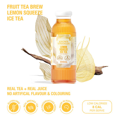 Sun-Kissed Botanical Lemon Ceylon Ice Tea - 99% Sugar-Free • 10 Cal • Real Juice, Real Kick