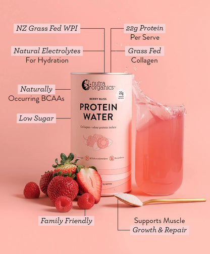 Nutra Organics Berry Bliss Clear Protein Water