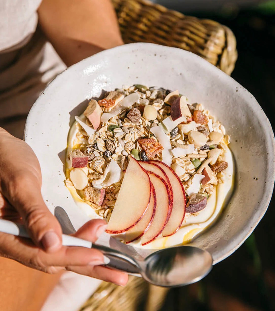 Brookfarm Natural Macadamia Apple and Apricot Muesli