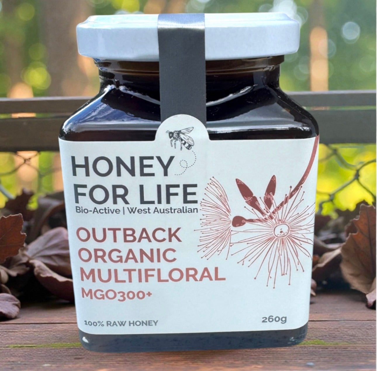 Honey For Life Outback Organic MultiFloral MGO300+