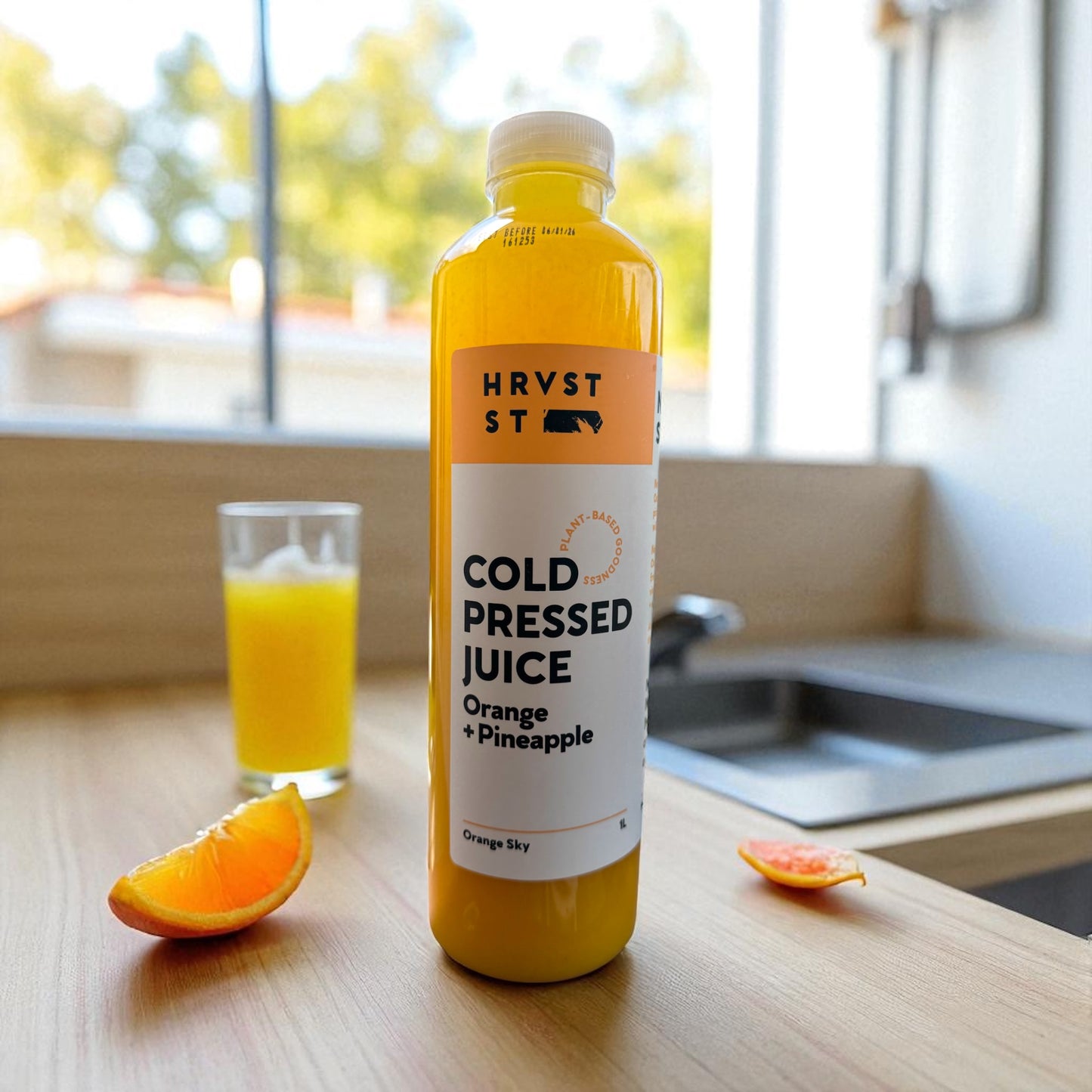 Refresh With Harvest Street Cold Press Juice - Orange Sky,  Orange + Pineapple