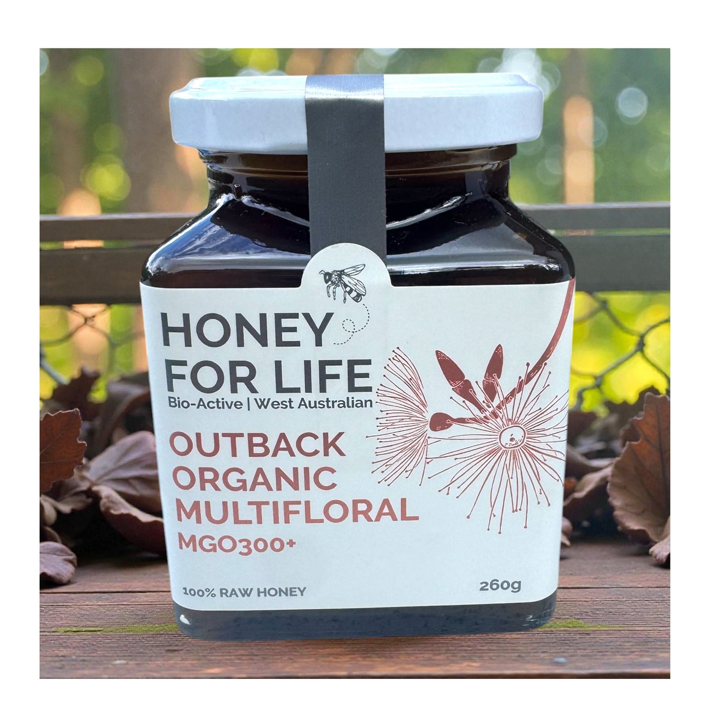 Honey For Life Outback Organic MultiFloral MGO300+