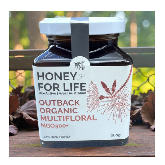 Honey For Life Outback Organic MultiFloral MGO300+
