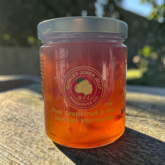 Award Winning Quincey Jones Pink Grapefruit & Pink Sea Salt Marmalade