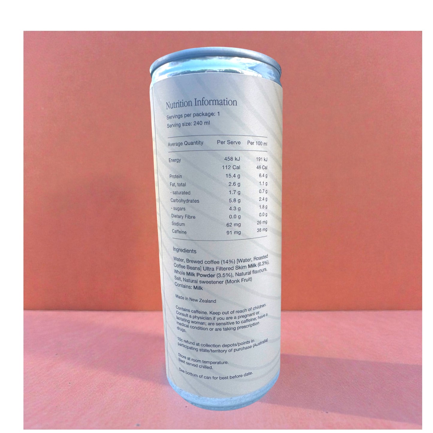 Interbloom Protein Vanilla Coffee made with organic beans