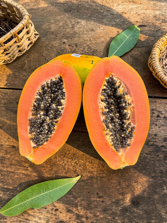 Whole Tropical Red Papaya